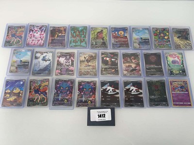 Lot 1412 - Approx. 25 Top Loaded Pokémon cards from...
