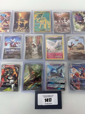 Lot 1417 - Approx. 25 Top Loaded Pokémon cards from...