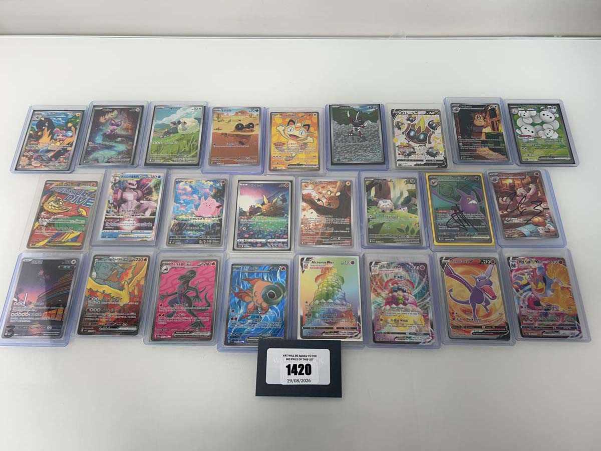 Lot 1420 - Approx. 25 Top Loaded Pokémon cards from...