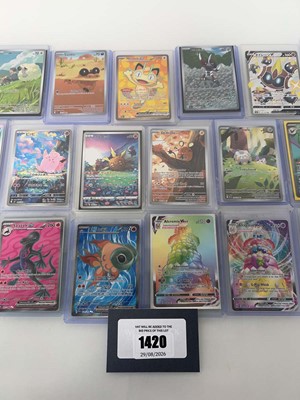 Lot 1420 - Approx. 25 Top Loaded Pokémon cards from...