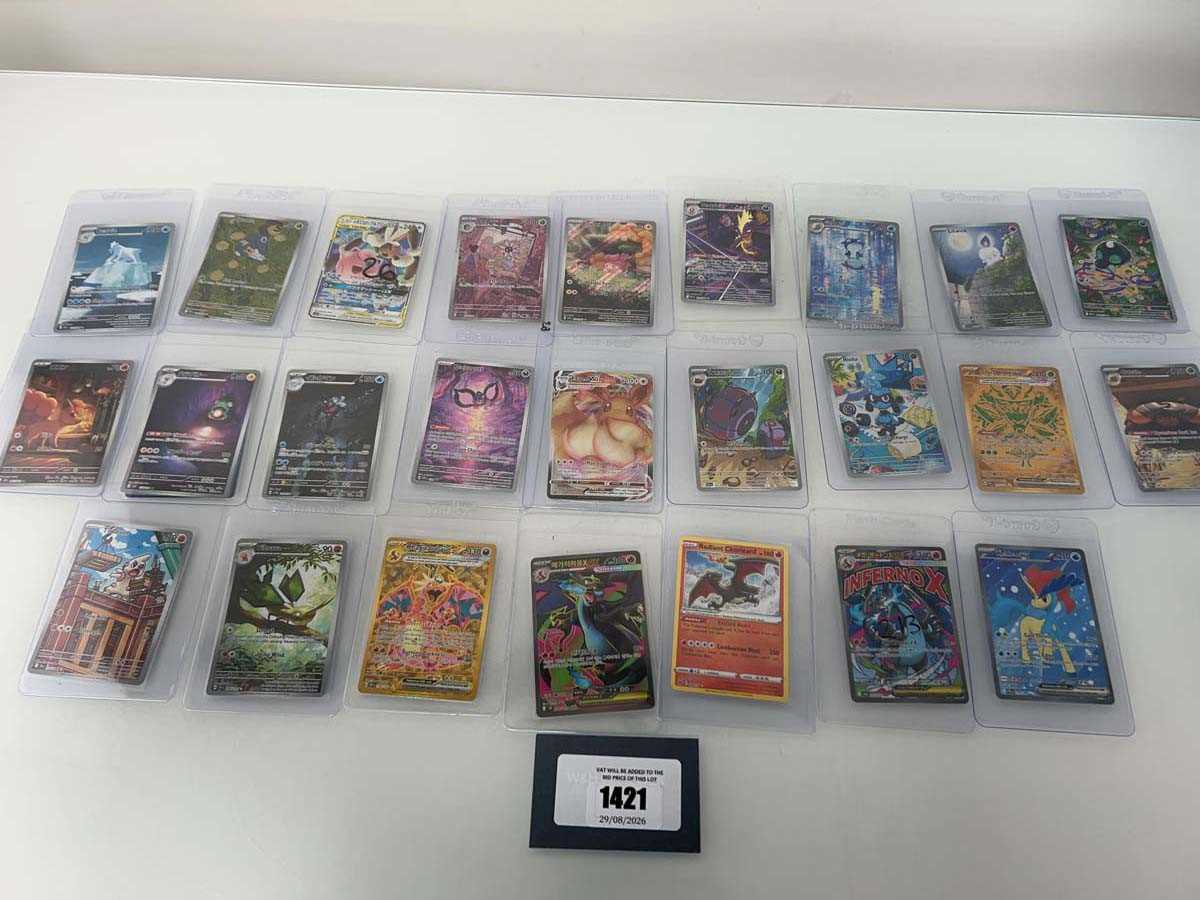 Lot 1421 - Approx. 25 Top Loaded Pokémon cards from...