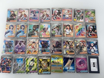 Lot 1424 - Approx. 30 Sleeved Trainer/Item Full Art cards...