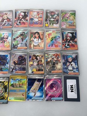Lot 1424 - Approx. 30 Sleeved Trainer/Item Full Art cards...
