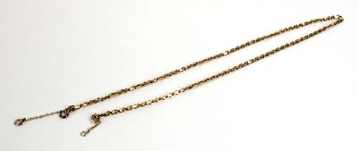 Lot 527 - A 9ct yellow gold chainlink necklace, l. 48 cm,...