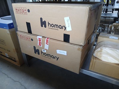 Lot 105 - 2 Homary F2RB ceiling hung pendant light...