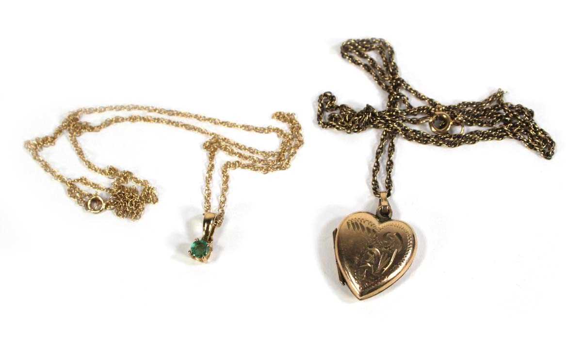 Lot 564 - A 9ct yellow gold ropetwist necklace...