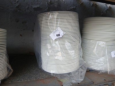Lot 639 - Stack of 40 Zenix 24cm white plates