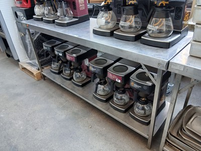 Lot 77 - 180cm x 55cm stainless steel top and frame...