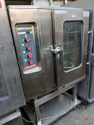 Lot 416 - 95cm Angelo Po 10 grid combination oven on stand