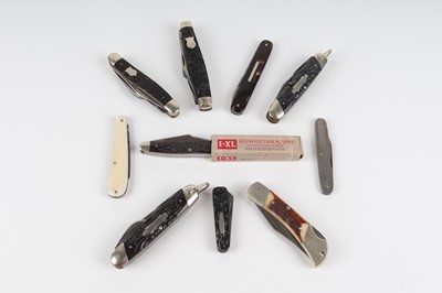 Lot 1082 - Ten various collectors pocket knives by Joseph...
