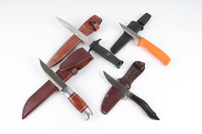 Lot 1098 - Brusletto hunting knife, with 5 ins blade,...
