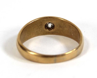 Lot 578 - A Victorian 18ct yellow gold ring set small...