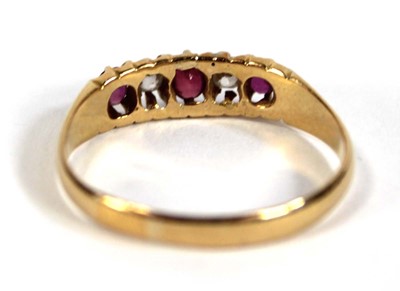 Lot 584 - A late Victorian 18ct yellow gold ring set...