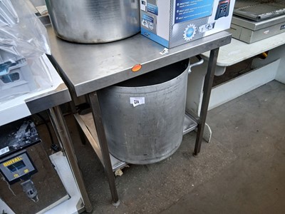 Lot 521 - Stainless steel preparation table