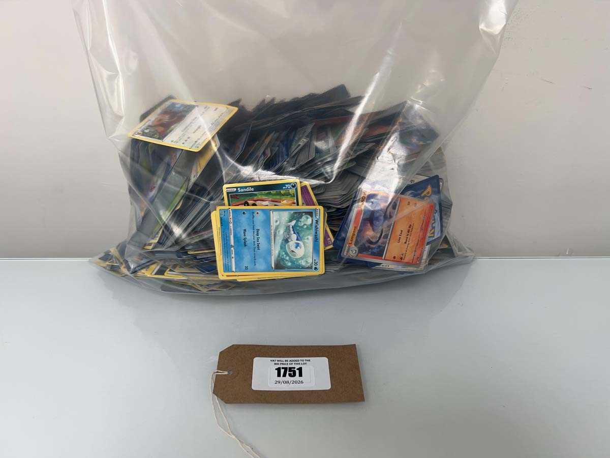 Lot 1751 - Bag containing qty of loose Pokémon cards