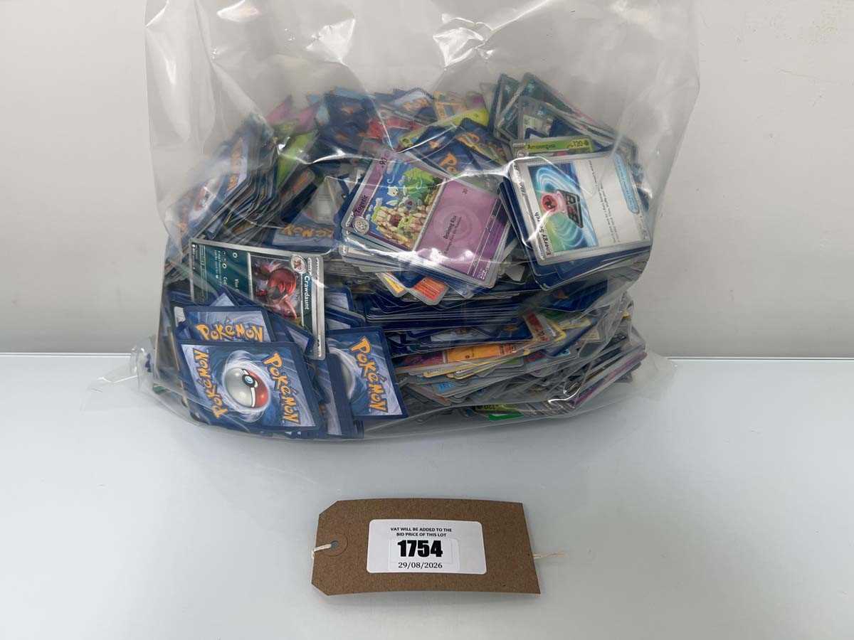 Lot 1754 - Bag containing qty of loose Pokémon cards