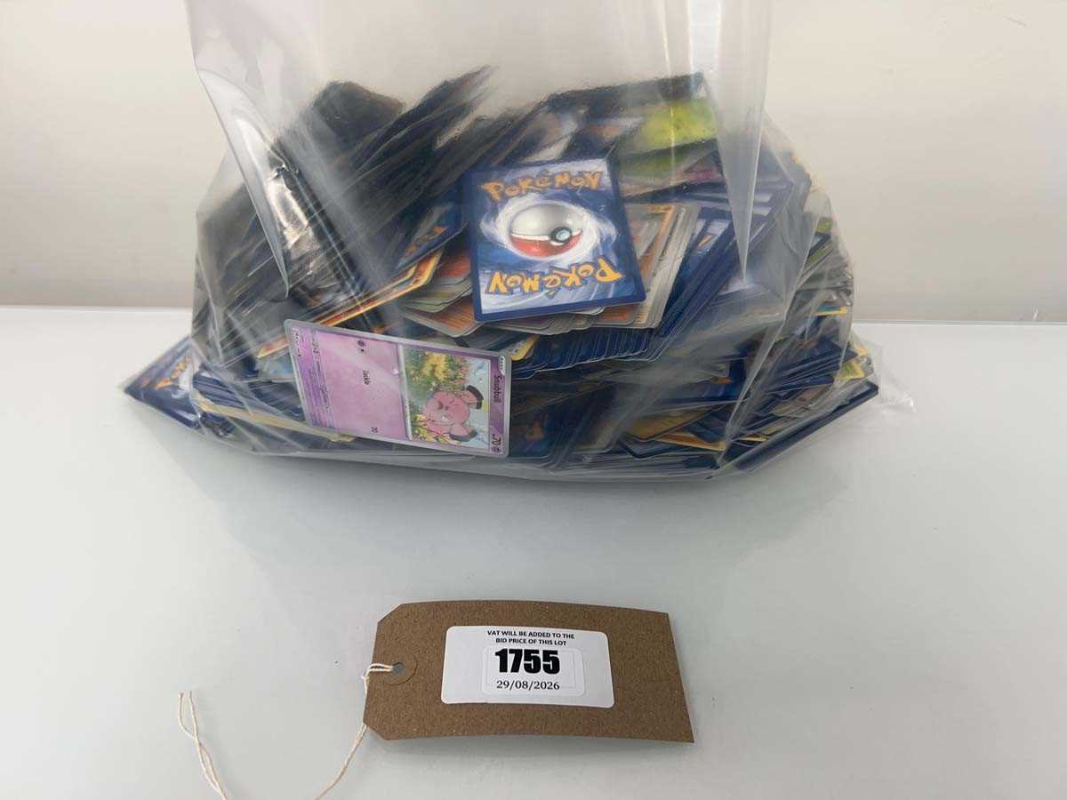 Lot 1755 - Bag containing qty of loose Pokémon cards