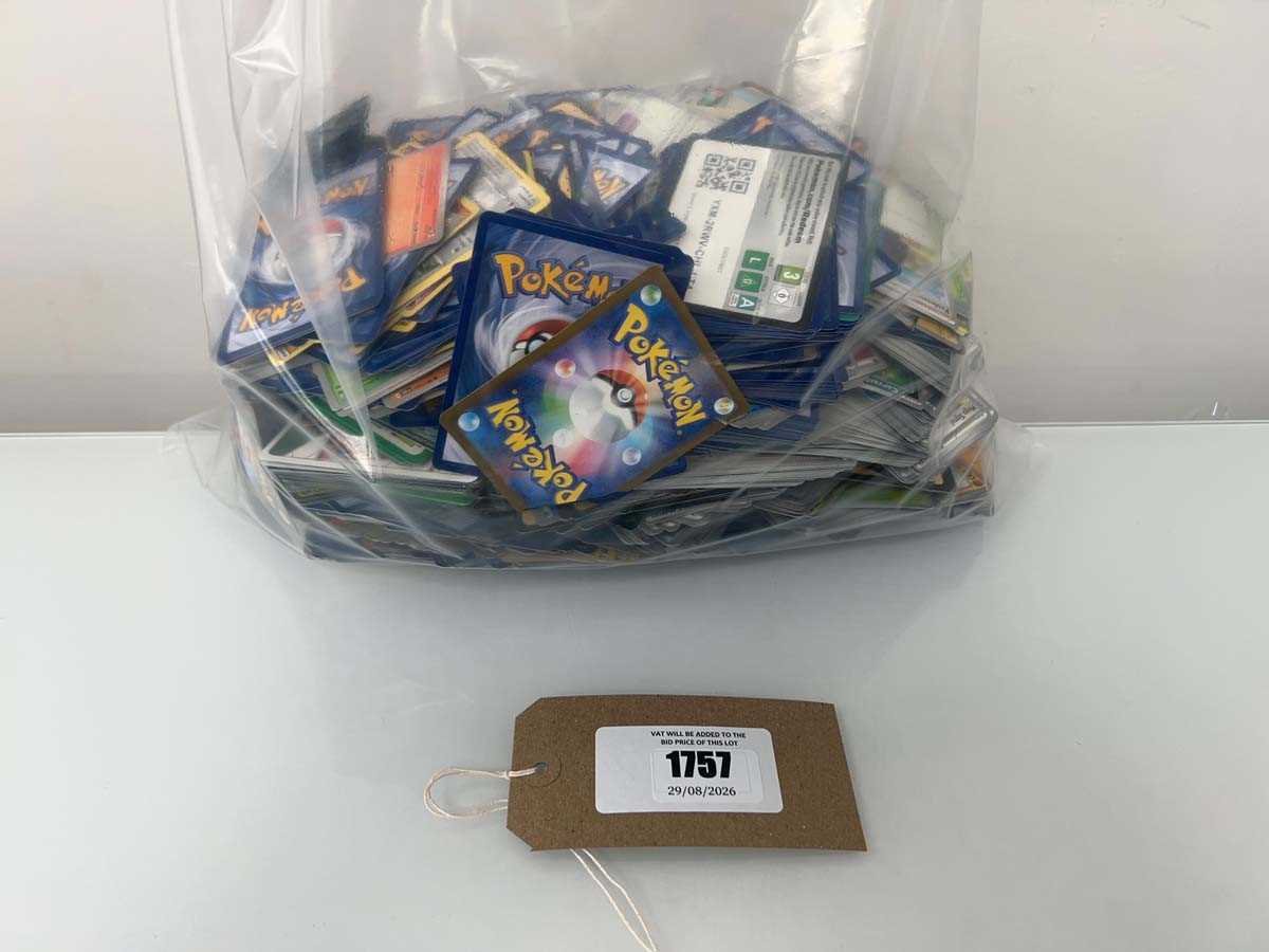 Lot 1757 - Bag containing qty of loose Pokémon cards