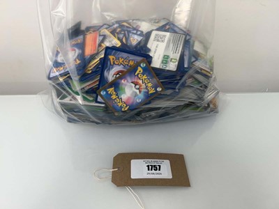 Lot 1757 - Bag containing qty of loose Pokémon cards