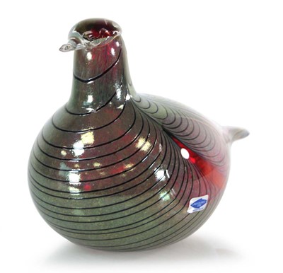 Lot 40 - Oiva Toikka for Nuutajarvi glass, a 1980's...