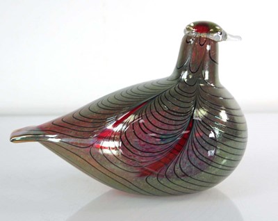 Lot 40 - Oiva Toikka for Nuutajarvi glass, a 1980's...