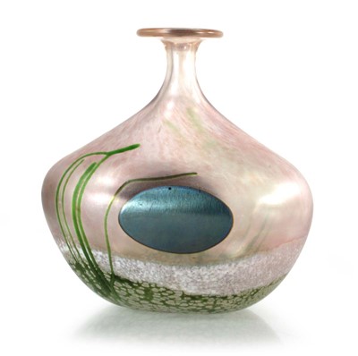 Lot 43 - Norman Stuart Clark (b. 1946), a lustre glass...