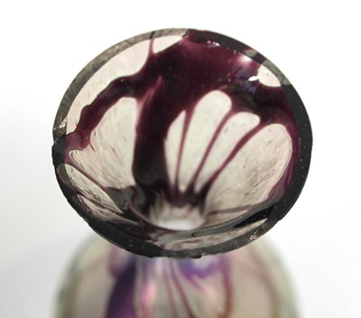 Lot 45 - In the manner of Loetz, a pair of iridescent...