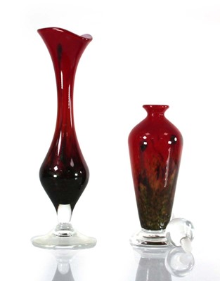 Lot 46 - Pascal Guernic, Monpazier, a cased-glass vase...