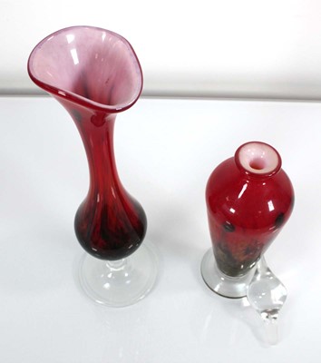 Lot 46 - Pascal Guernic, Monpazier, a cased-glass vase...