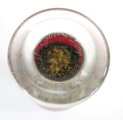 Lot 46 - Pascal Guernic, Monpazier, a cased-glass vase...