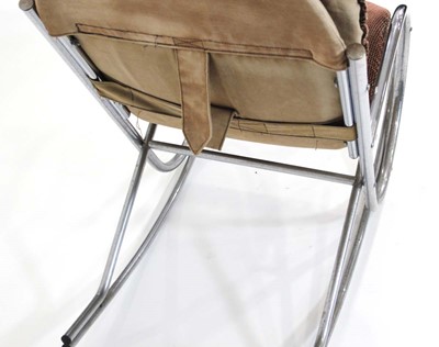 Lot 55 - A 1960/70's tubular rocking chair in the...