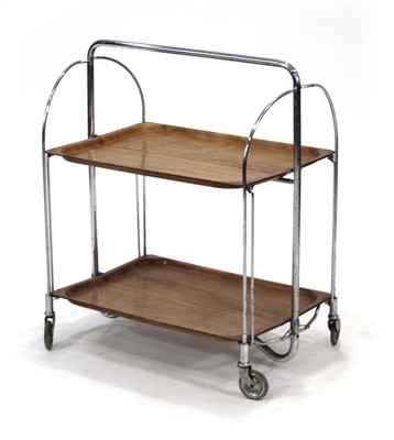 Lot 58 - A German 'Dinett' folding trolley or cart with...