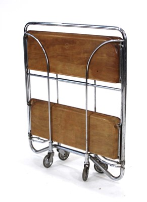 Lot 58 - A German 'Dinett' folding trolley or cart with...