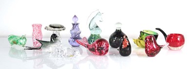 Lot 70 - A group of art glass sculptures modelled as...