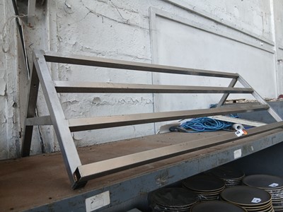 Lot 660 - Heavy duty wall shelf with brackets