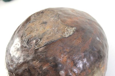 Lot 108 - A 1970's raku studio pottery bowl, di. 23 cm,...