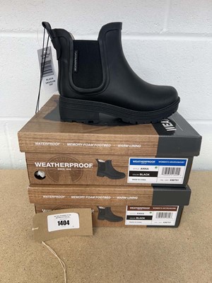 Lot 1404 - x2 boxed pairs of Weatherproof memory foam...