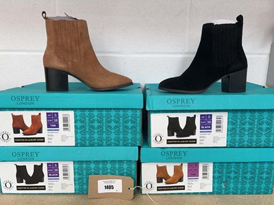 Lot 1405 - x4 boxed pairs of Osprey London 'The Naples'...