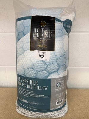 Lot 1412 - Hotel Grand reversible cooling pillow pair