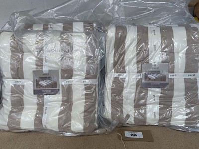 Lot 1415 - Approx. 12 yard 100% cotton stripe seat pads