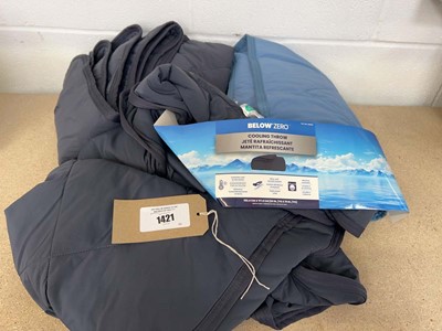 Lot 1421 - x3 Below Zero cooling throws