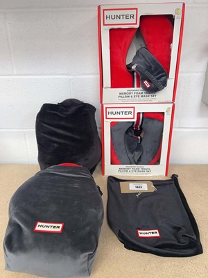Lot 1443 - x2 boxed Hunter memory foam travel pillows and...