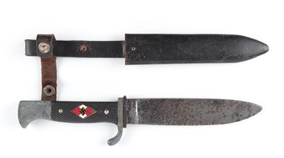 Lot 66 - WWII Hitler Youth dagger, 5½ ins blade stamped...