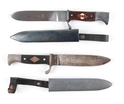 Lot 67 - A Post-War German Scouts Knife, 5½ ins blade...