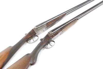 Lot 1839 - (S2) Two together: 12 bore Belgian Boxlock Non-...