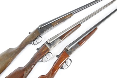 Lot 1844 - (S2) Three together: 12 bore AYA Yeoman...