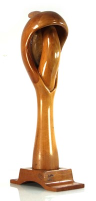 Lot 115 - Jack Guthrie, a beech sculpture modelled as an...
