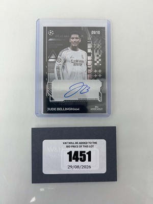 Lot 1451 - Topps knockout Jude Bellingham signed and...