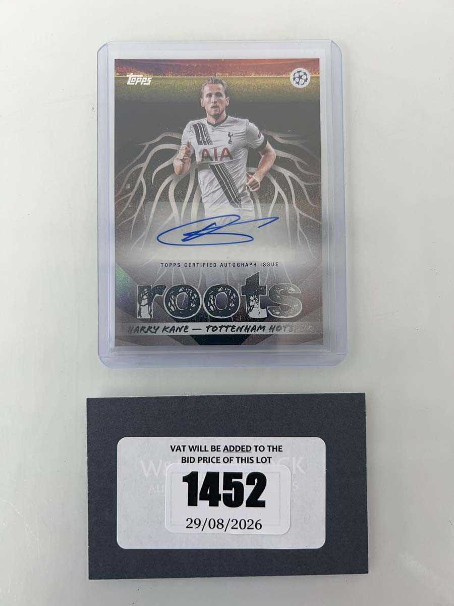 Lot 1452 - Topps roots Harry Kane signed/autograph card