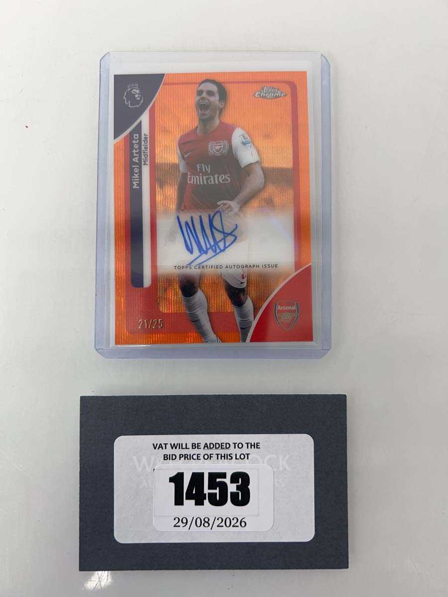 Lot 1453 - Topps Chrome Mikel Arteta signed/autograph and...